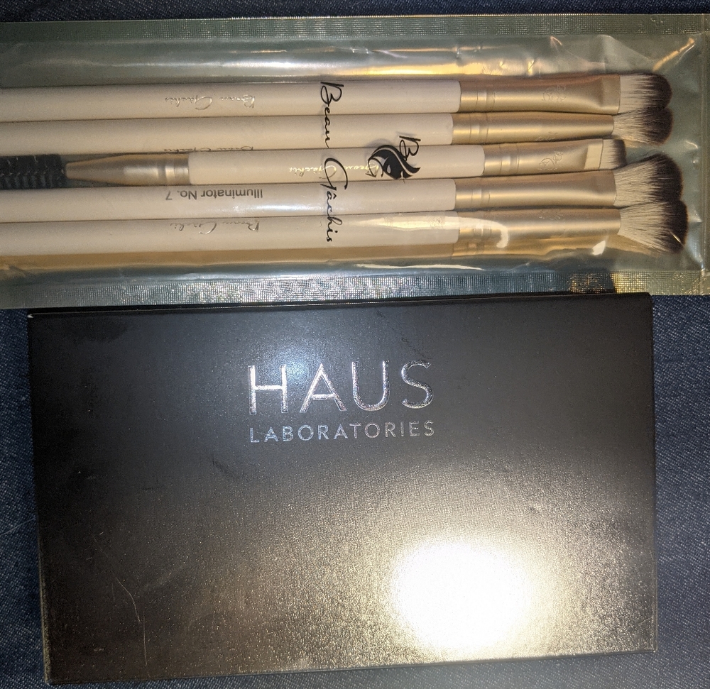 Haus Fame shadow palette & Beau Gachis brush se